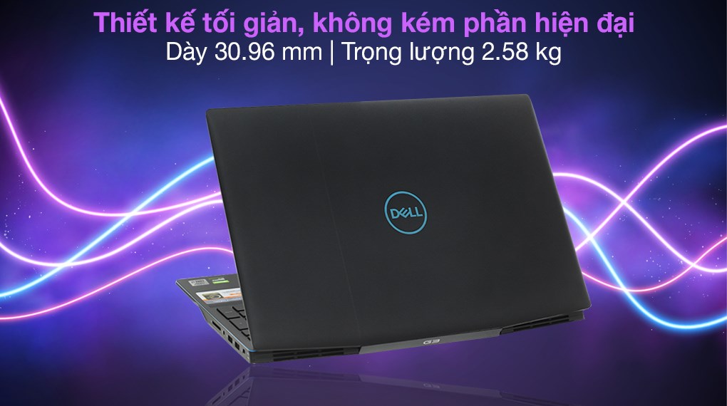 Laptop Dell Gaming G3 15 i7 10750H/16GB/512GB/4GB GTX1650Ti/120Hz/Win10 (P89F002DBL)