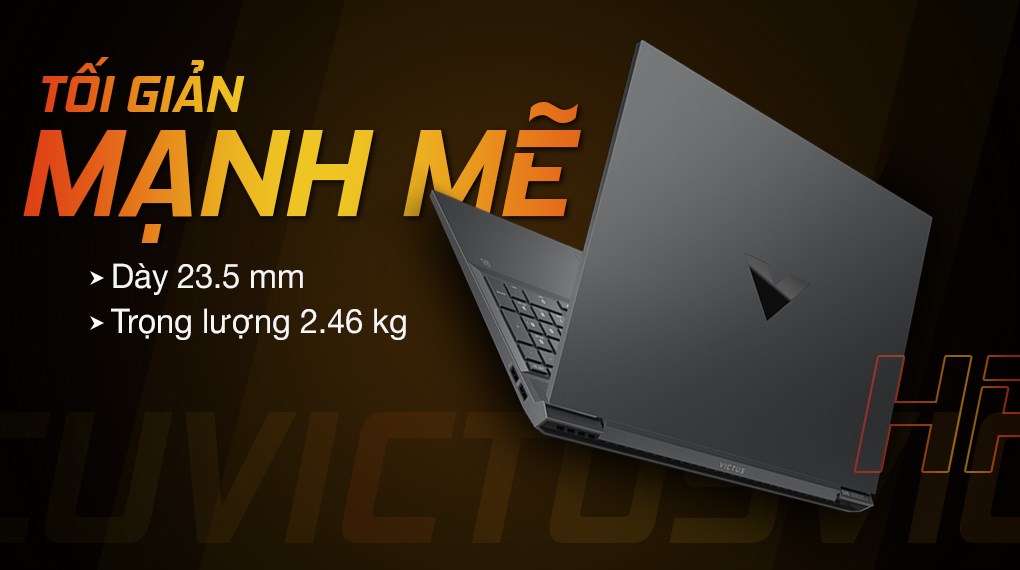 Laptop HP Gaming VICTUS 16 e0175AX R5 5600H/8GB/512GB/4GB RTX3050/144Hz/Win10 (4R0U8PA)