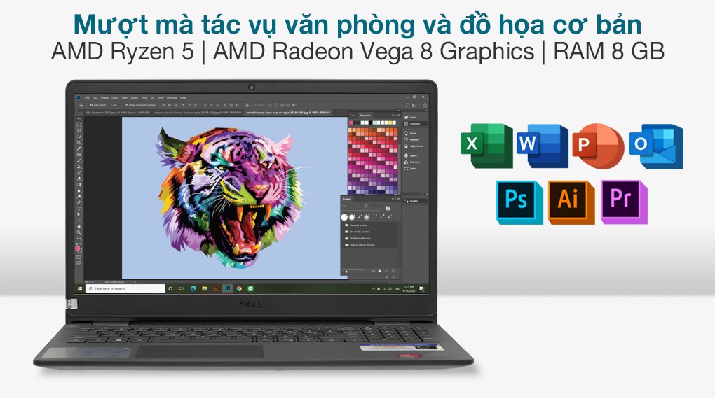 Laptop Dell Inspiron 15 3505 R5 3500U/8GB/512GB/Office H&S2019/Win10 (Y1N1T5)