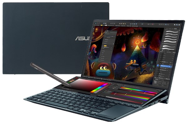 Laptop Asus ZenBook Duo UX482EA i7 1165G7/16GB/1TB SSD/Touch/Pen/Túi/Stand/Win10 (KA268T)