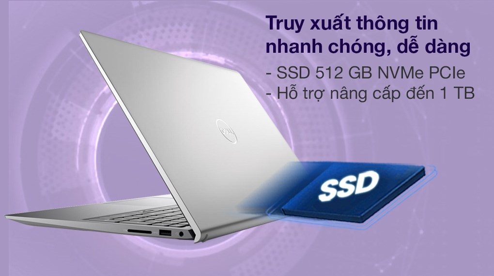 Laptop Dell Inspiron 15 5515 R7 5700U/8GB/512GB/Office H&S2019/Win10 (N5R75700U104W)
