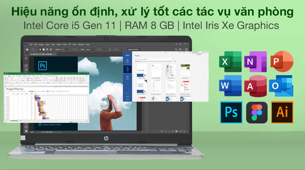 Laptop HP 15s fq2602TU i5 1135G7/8GB/256GB/Win11 (4B6D3PA)