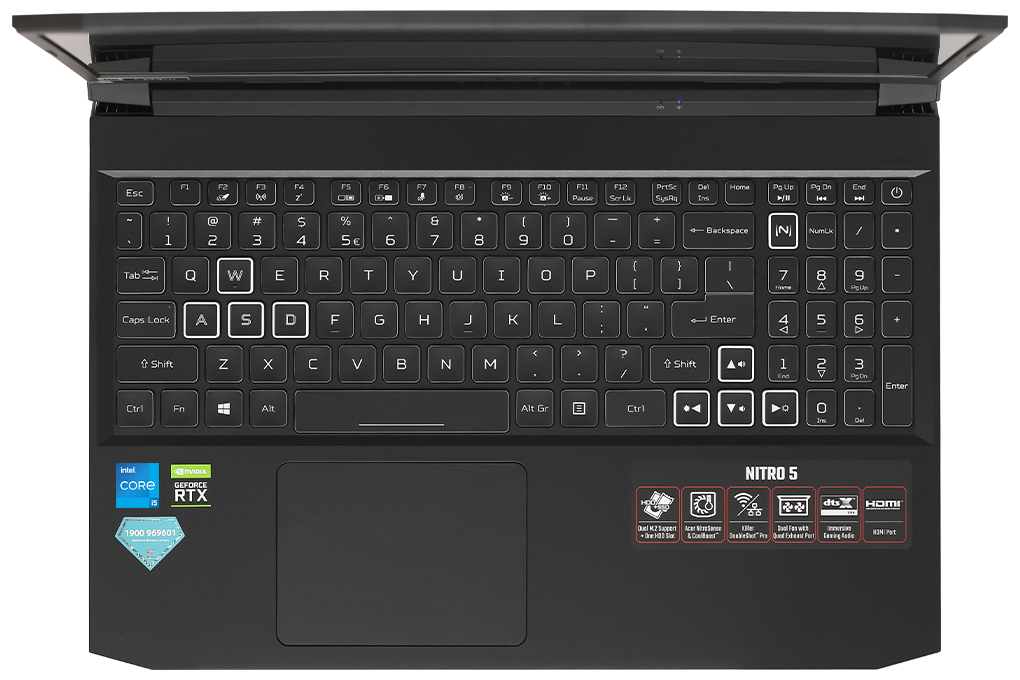 Laptop Acer Nitro 5 Gaming AN515 57 553E i5 11400H/8GB/512GB/4GB RTX3050/144Hz/Win11 (NH.QENSV.006)
