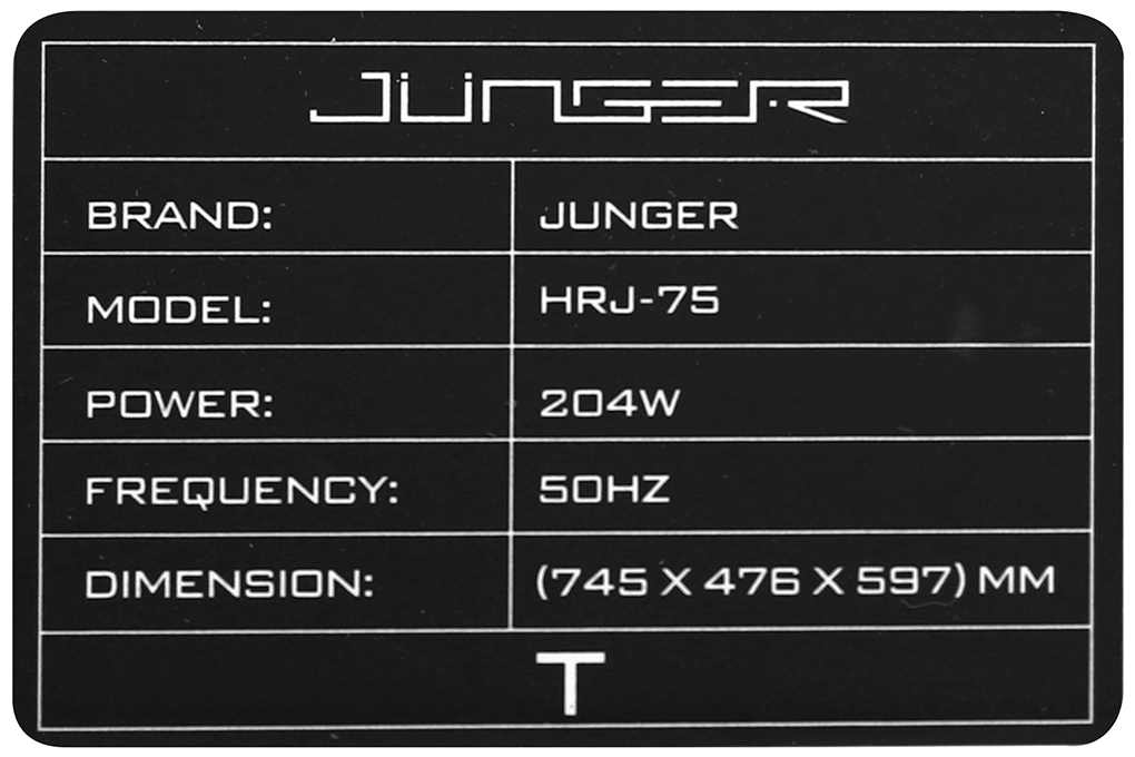 Máy hút mùi âm tủ Junger HRJ-75