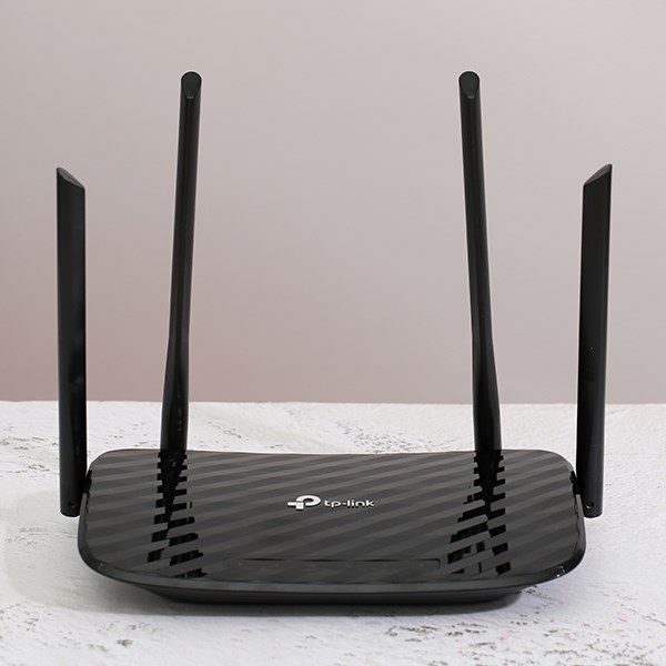 Router Wifi Chuẩn AC1200 Băng Tần Kép TP-Link Archer C6 Gigabit Đen