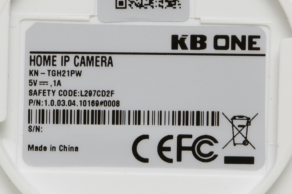 Camera IP 1080P Kbvision KN-TGH21PWN Trắng