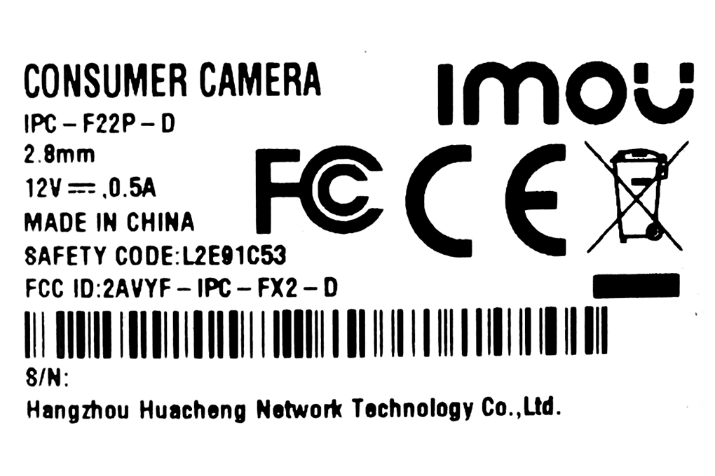 Camera IP Ngoài Trời 2MP Imou Bullet 2C-D Trắng