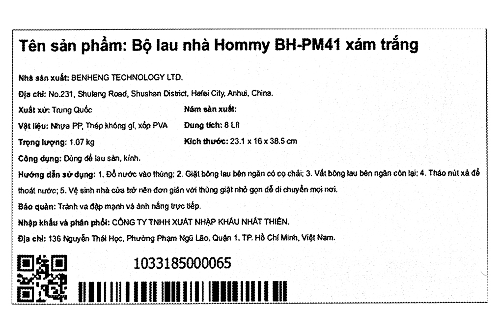 Bộ lau nhà Hommy BH-PM41