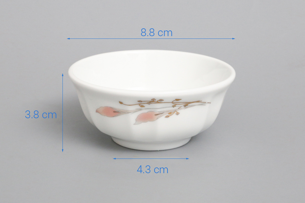Chén chấm sứ 8.8 cm Chuan Kuo CK01 D324-1012