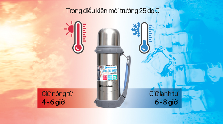 Bình giữ nhiệt inox 1.1 lít DMGK-BT009