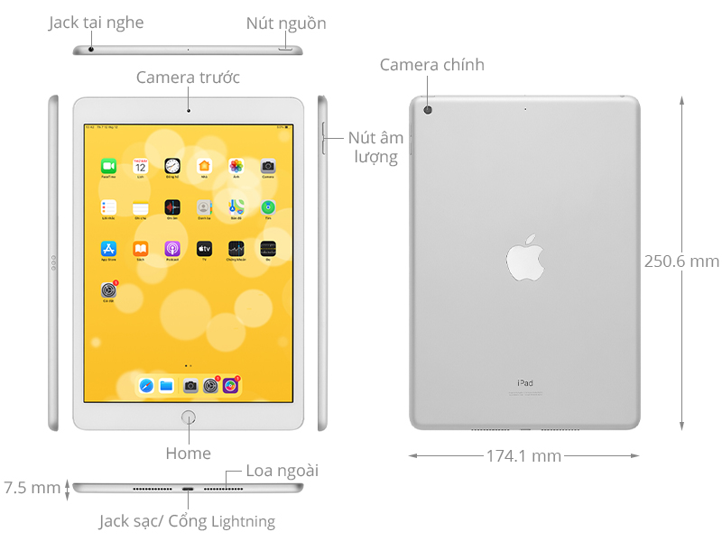 Máy tính bảng iPad 8 Wifi 128GB (2020)
