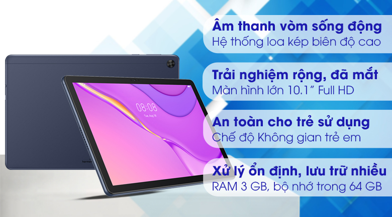 Máy tính bảng Huawei MatePad T10s (Nền tảng Huawei Mobile Service)