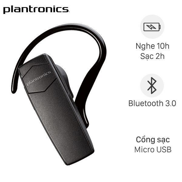 Tai nghe Bluetooth Plantronics Explorer 10 Đen