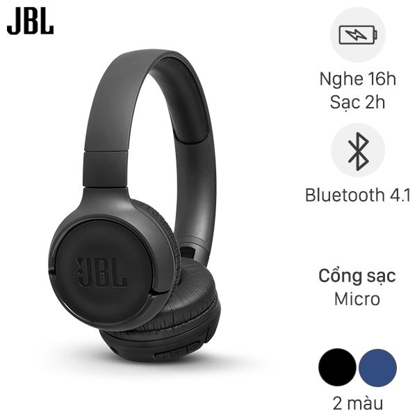 Tai nghe chụp tai Bluetooth JBL T500