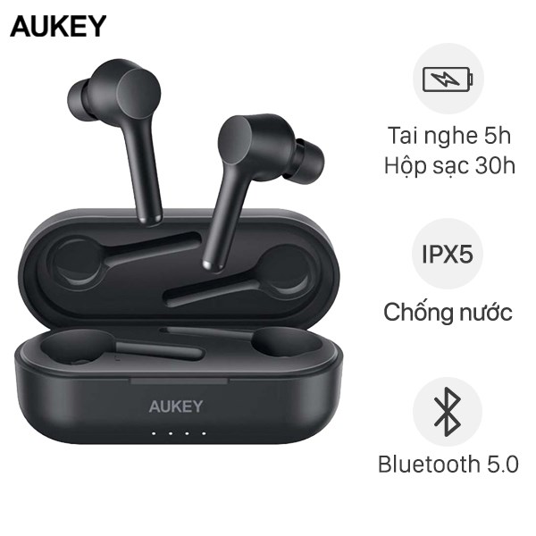 Tai nghe Bluetooth True Wireless Aukey EP-K01 Đen