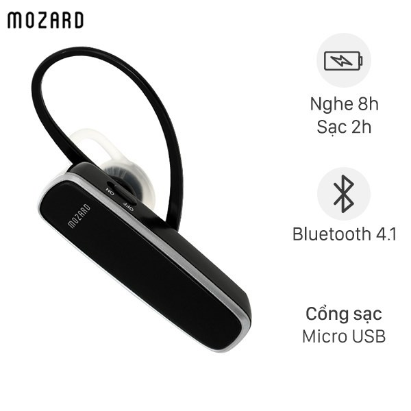 Tai nghe Bluetooth Mozard LE003 Đen