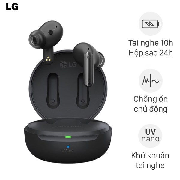 Tai nghe Bluetooth True Wireless LG TONE-FP8 Đen
