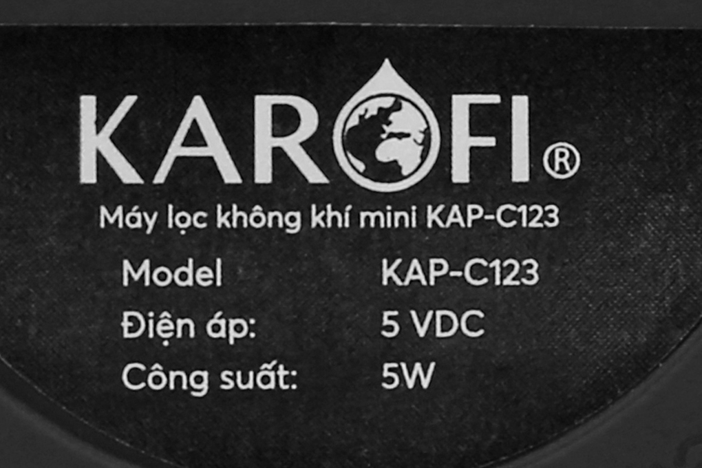 Máy lọc không khí mini Karofi KAP-C123