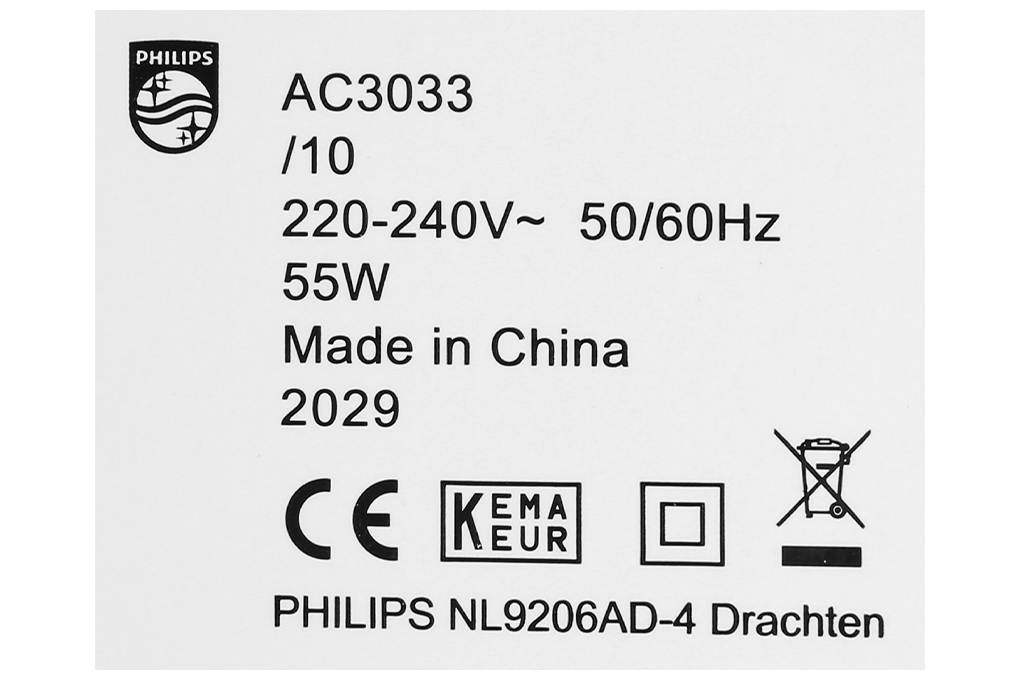 Máy lọc không khí Philips AC3033/10