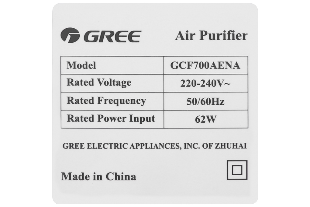 Máy lọc không khí Gree GCF700AENA
