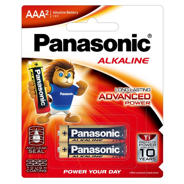 Pin AAA 2 viên Panasonic Alkaline LR03T-2B-V