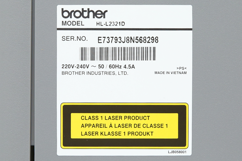 Máy in Máy In laser Trắng Đen Brother HL L2321D