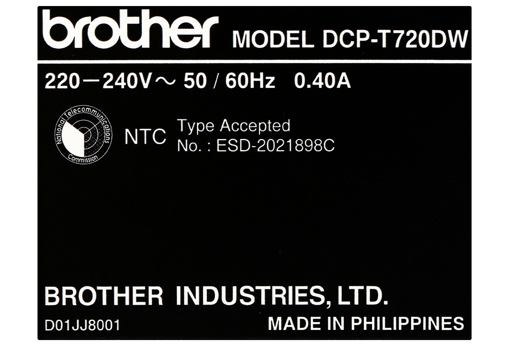 Máy in phun màu đa năng In-Scan-Copy Brother DCP-T720DW