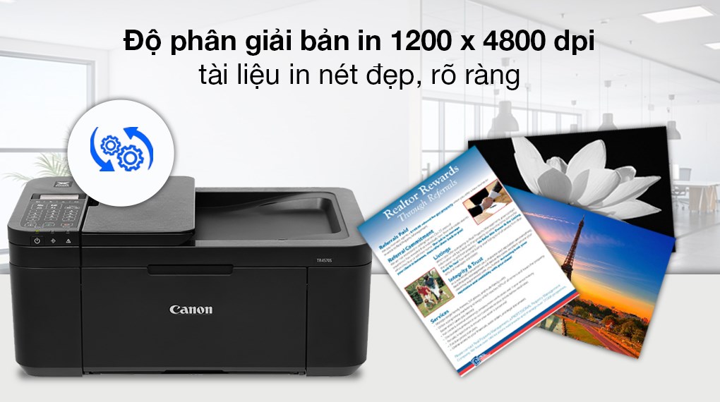 Máy in phun màu Canon TR4570S đa năng In-scan-copy-fax WiFi