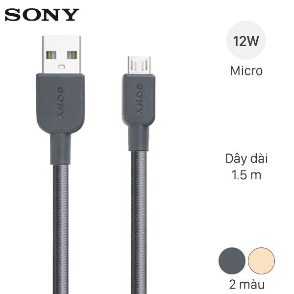 Dây cáp Micro USB 1.5 m Sony CP-ABP150 Dây Nilon