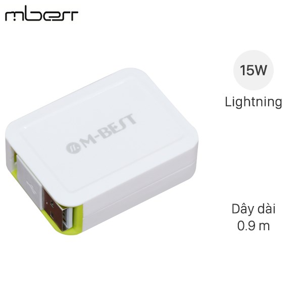 Dây cáp Lightning 0.9 m dây rút M-Best DS020-TB