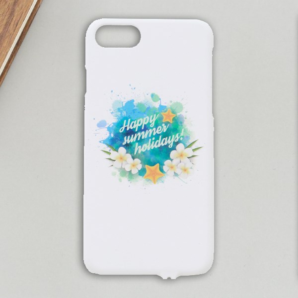 Ốp lưng iPhone 7 - iPhone 8 Nhựa cứng Simple Tassel in hình OSMIA CK170505 Happy summer holidays