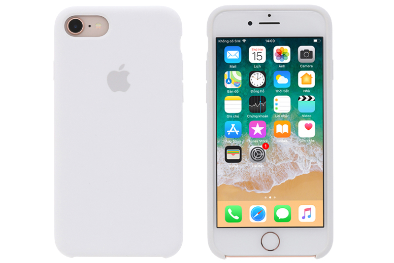 Ốp lưng iPhone 8 - iPhone 7 Silicone Apple MQGL2 Trắng