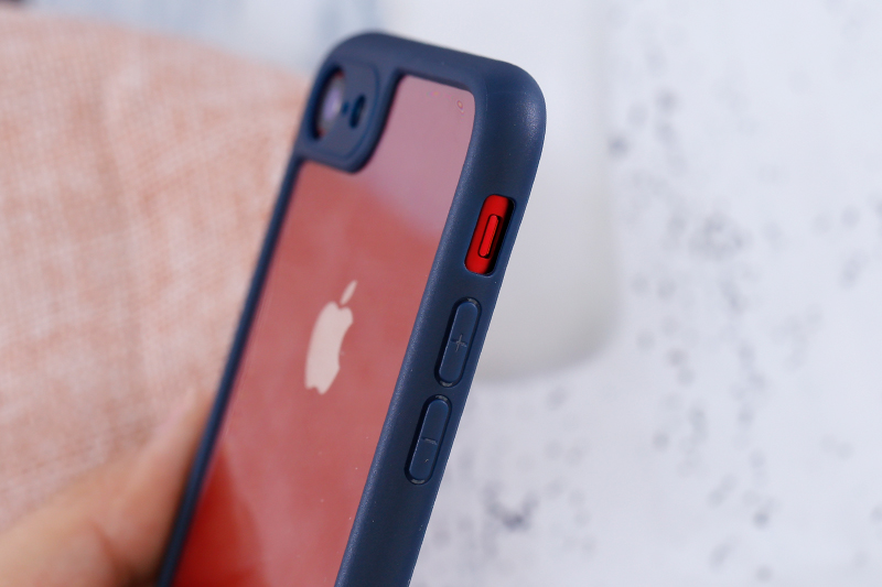 Ốp lưng iPhone 7-8 Nhựa cứng viền dẻo Jelly Slim COSANO Xanh đen