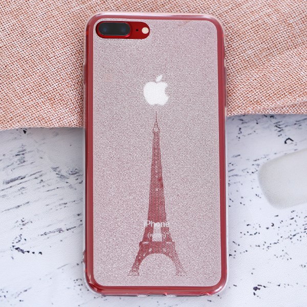 Ốp lưng iPhone 7 Plus/ 8 Plus Nhựa dẻo Crystal COSANO SR170809 Tháp Eiffel