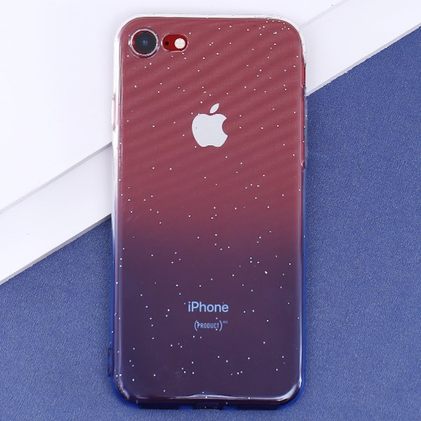 Ốp lưng iPhone 7-8 Nhựa dẻo Shining Powder COSANO Nude Xanh dương