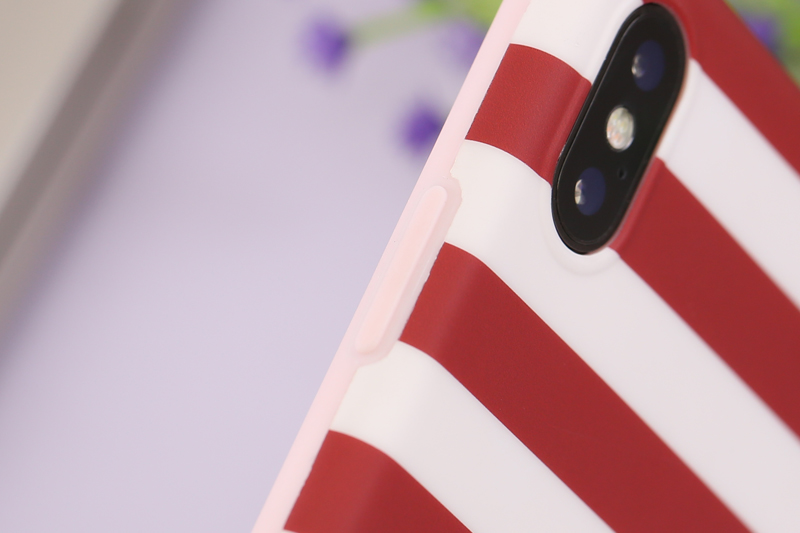 Ốp lưng iPhone X Nhựa dẻo Imd Case OSMIA Đỏ