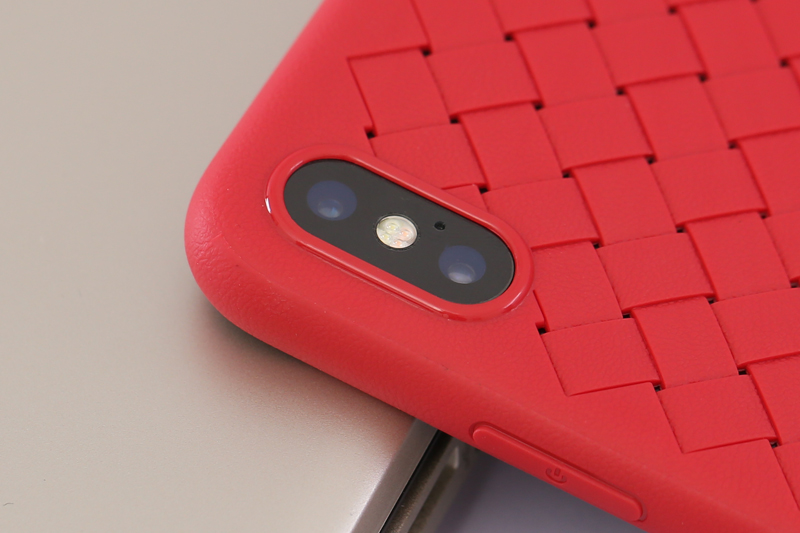 Ốp lưng iPhone X Nhựa dẻo Woven Tpu Case OSMIA Hồng