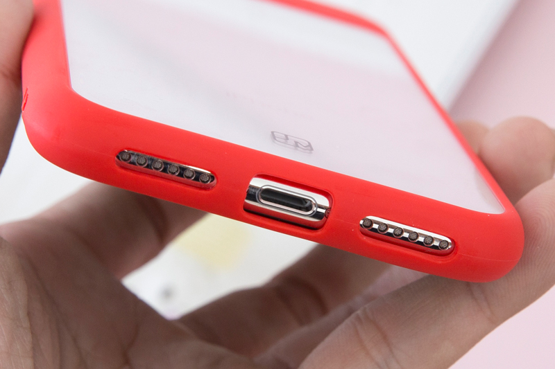 Ốp lưng iPhone X Nhựa dẻo viền cứng Pure III Đỏ