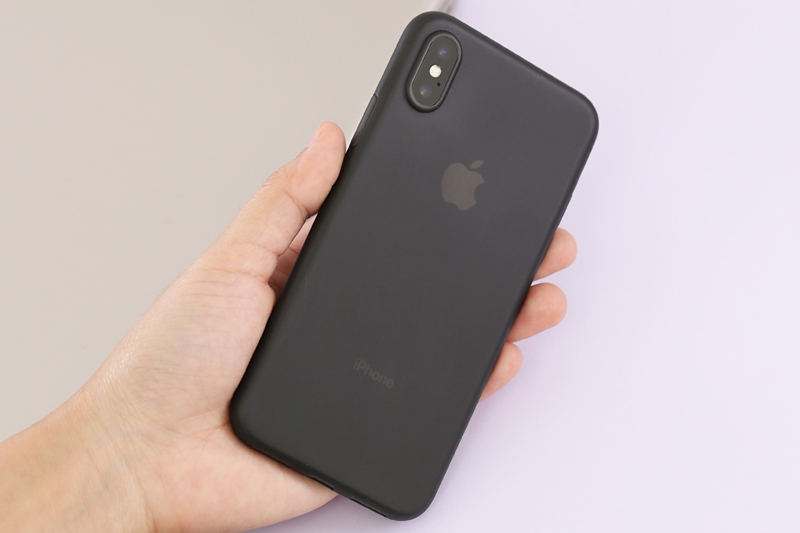 Ốp lưng iPhone X nhựa dẻo TPU colorful OSMIA Xám chính hãng