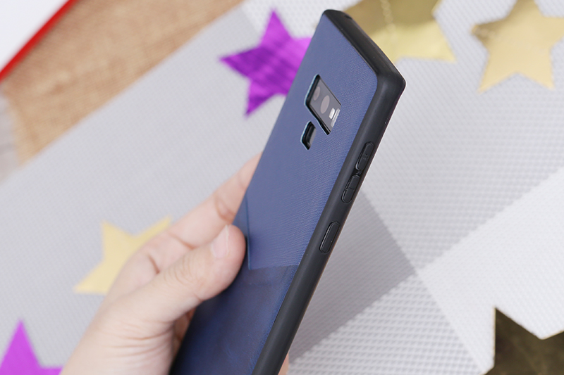 Ốp lưng Note 9 Nhựa dẻo Casual skin PU COSANO xanh navy