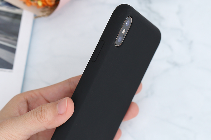 Ốp lưng iPhone XS Max Nhựa dẻo Ultra Slim Silicone Case JM đen