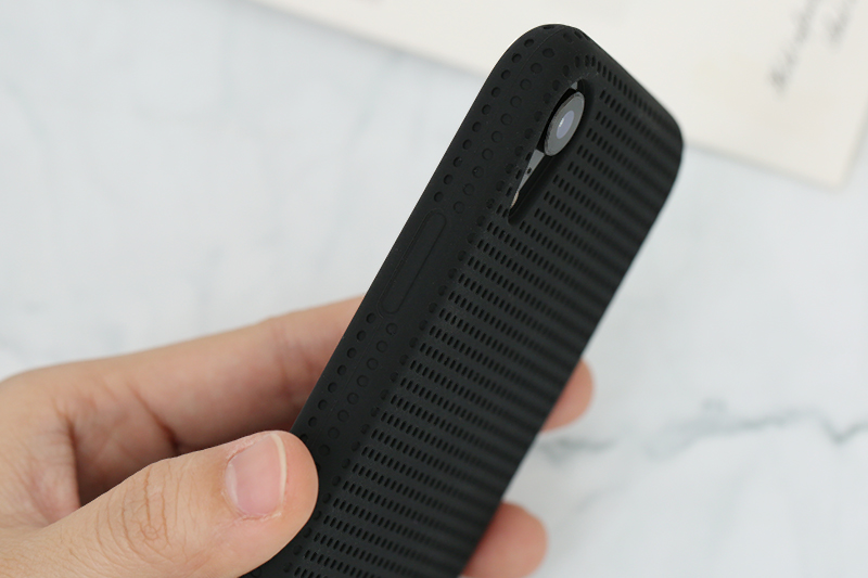 Ốp lưng iPhone XR Nhựa dẻo macaron silicon JM đen