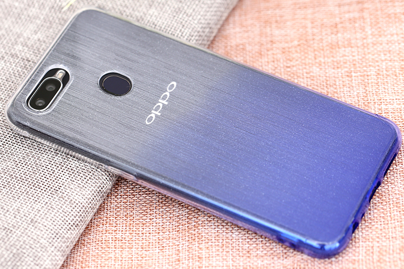 Ốp lưng Oppo F9 nhựa dẻo bling-bling OSMIA Dark blue