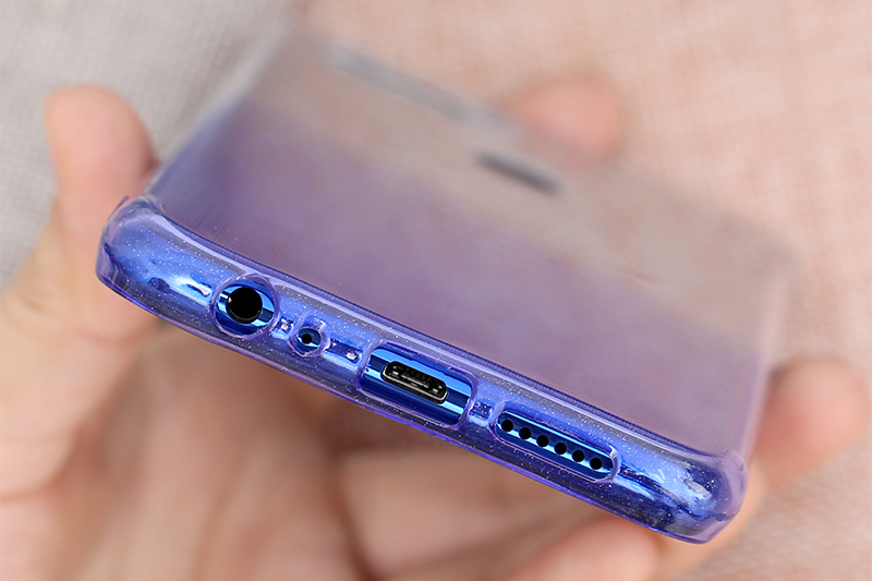 Ốp lưng Oppo F9 nhựa dẻo bling-bling OSMIA Dark blue