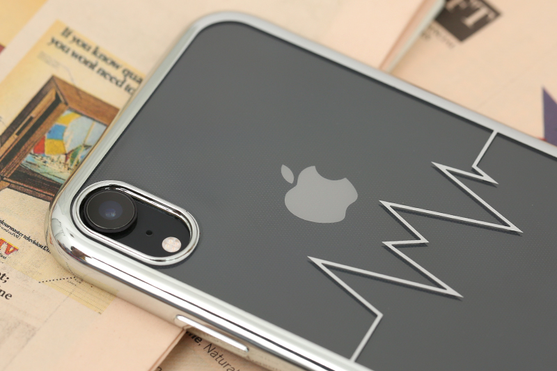 Ốp lưng iPhone XR Nhựa dẻo Electroplating nhịp tim COSANO bạc giá tốt