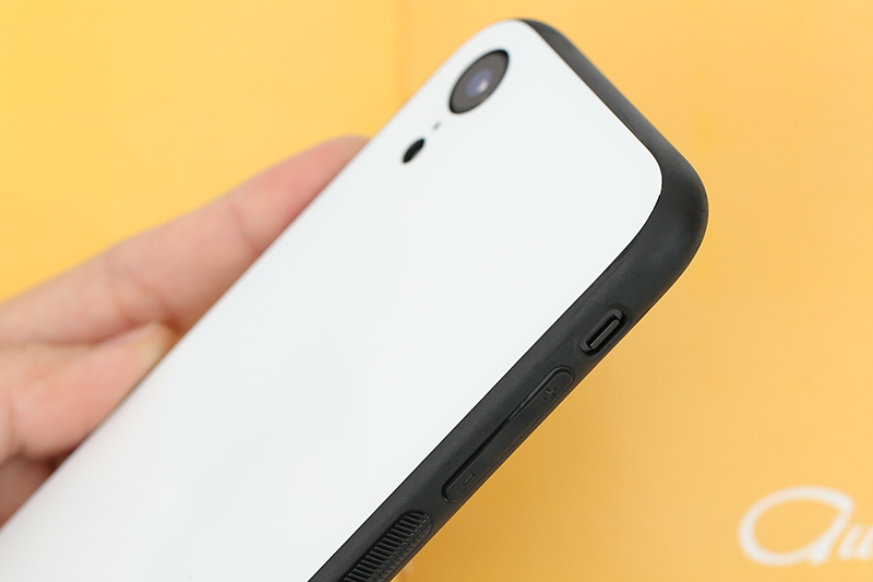 Ốp lưng iPhone XR Nhựa dẻo Glass Duo JM trắng