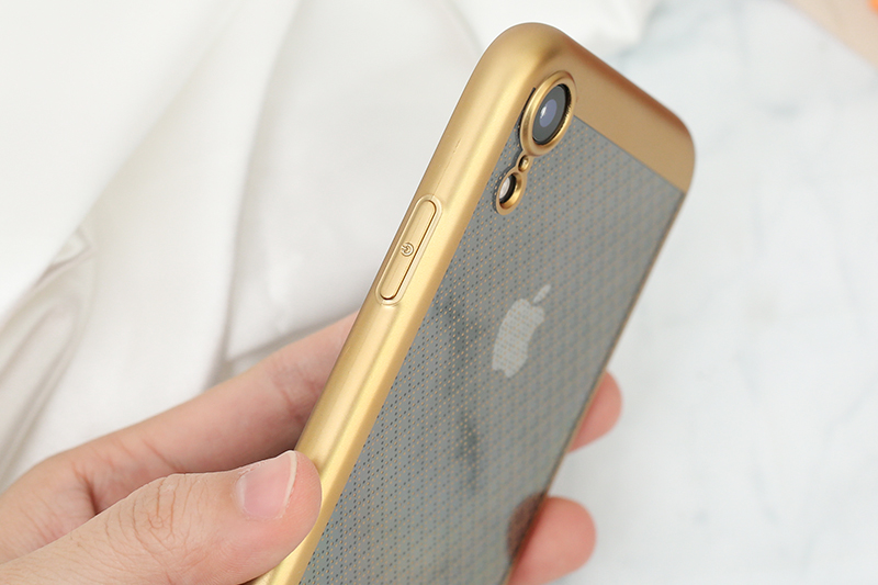 Ốp lưng iPhone XR Nhựa dẻo Noisele JM gold