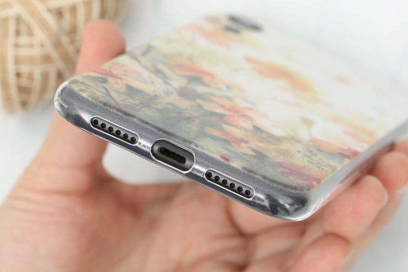 Ốp lưng iPhone XR Nhựa dẻo solid in hình COSANO SR171106 Hoa vàng
