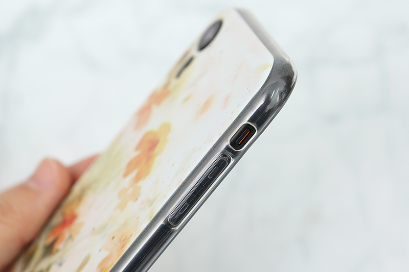 Ốp lưng iPhone XR Nhựa dẻo solid in hình COSANO SR171106 Hoa vàng