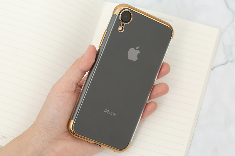 Ốp lưng iPhone XR nhựa dẻo Electroplate T&B OSMIA Gold chính hãng
